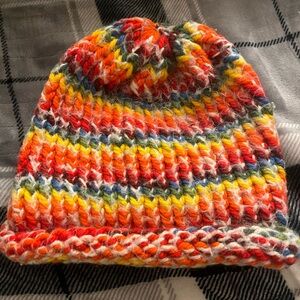 Colorful Handmade Knit Beanie